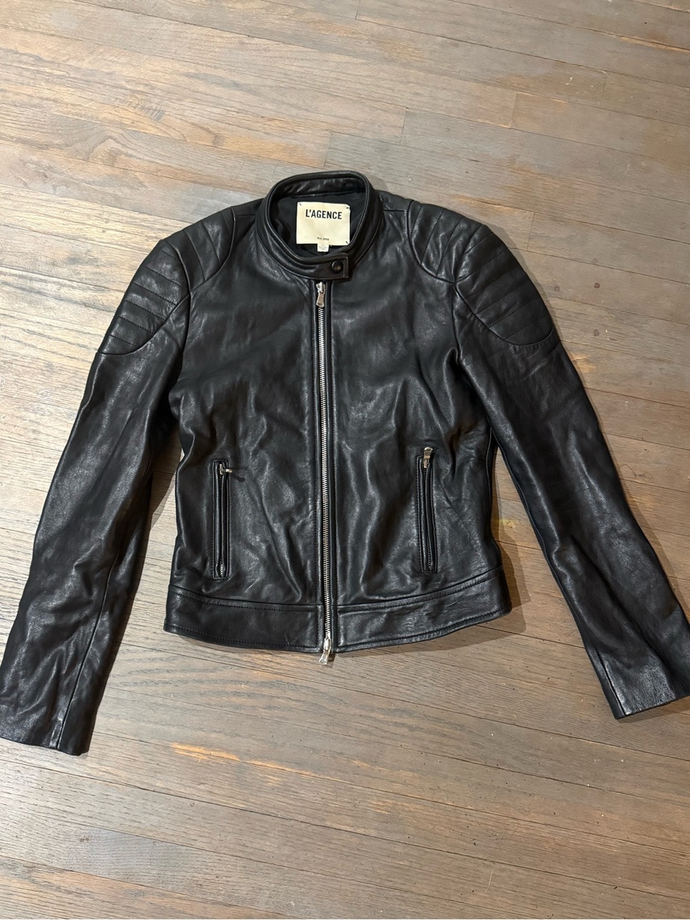 L'AGENCE Leather Jacket